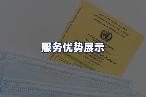 服务优势展示